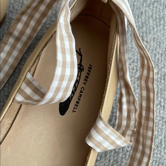 Jeffrey Campbell Cream Flats with Ankle Wraps - Picture 2 of 3